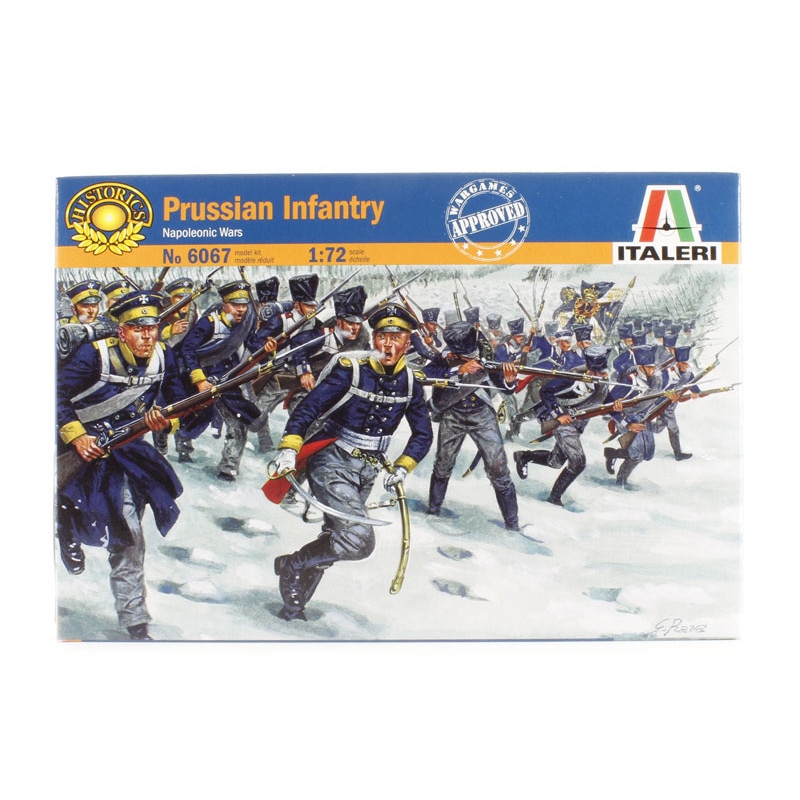 Set Figurine Soldati ITALERI Waterloo Prussian Infantry 48buc 1:72 ITA 6067