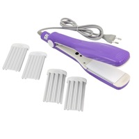 placa pentru indreptat si creponat par procart 3 in 1 20w 160 grade aluminiu alb-mov imagen 54_0_
0