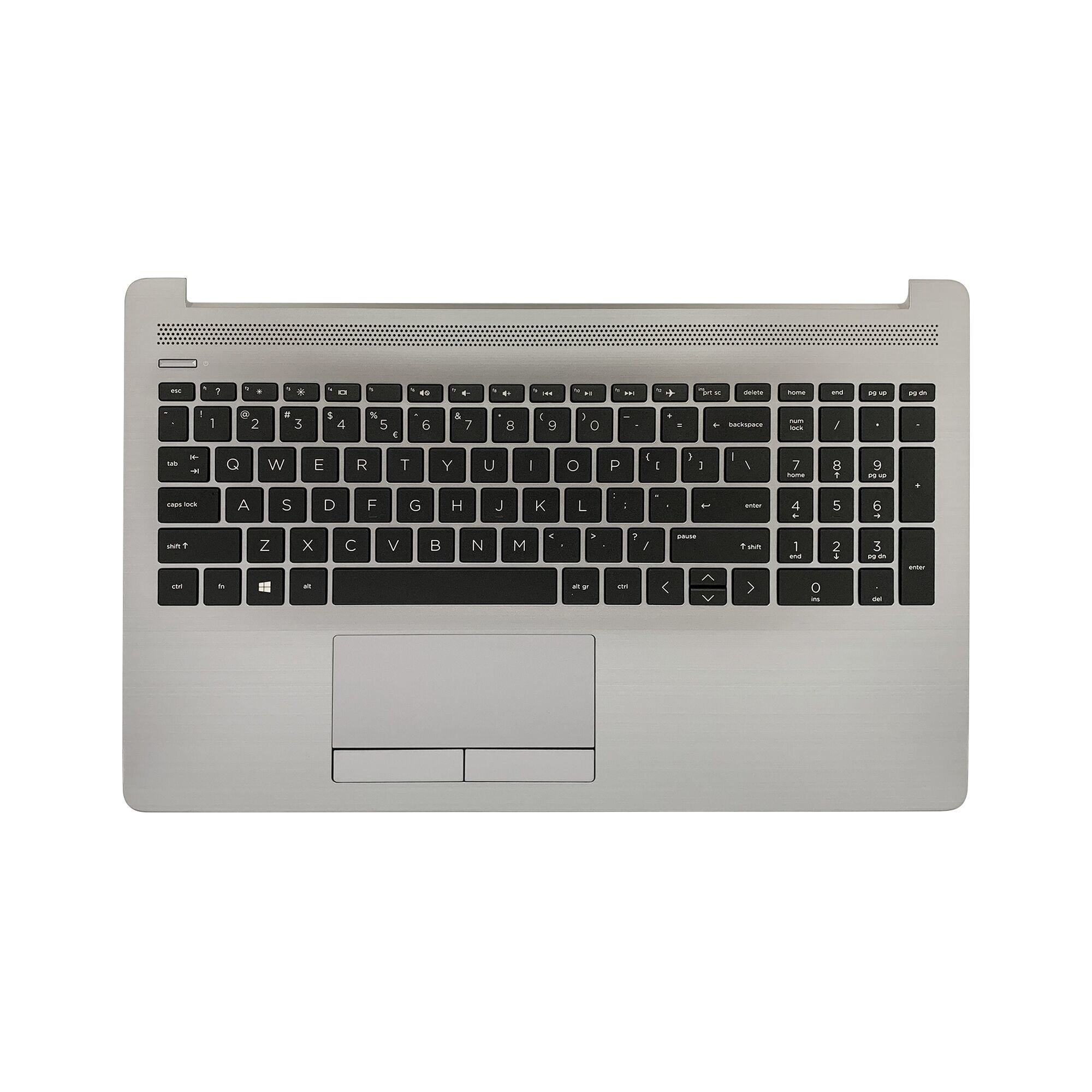 Carcasa superioara laptop cu tastatura si touchpad HP 250 G7, 255 G7​, L50001-B3​1, fara iluminare, argintie
