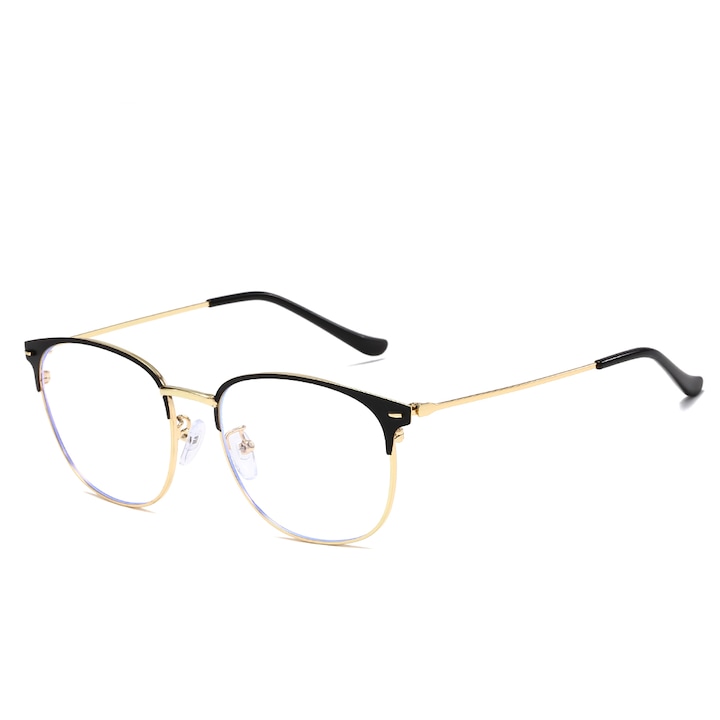 Компютърни защитни очила uVision Class Gold & Black, Blue Light Anti, Универсален размер, Златист/Черен
