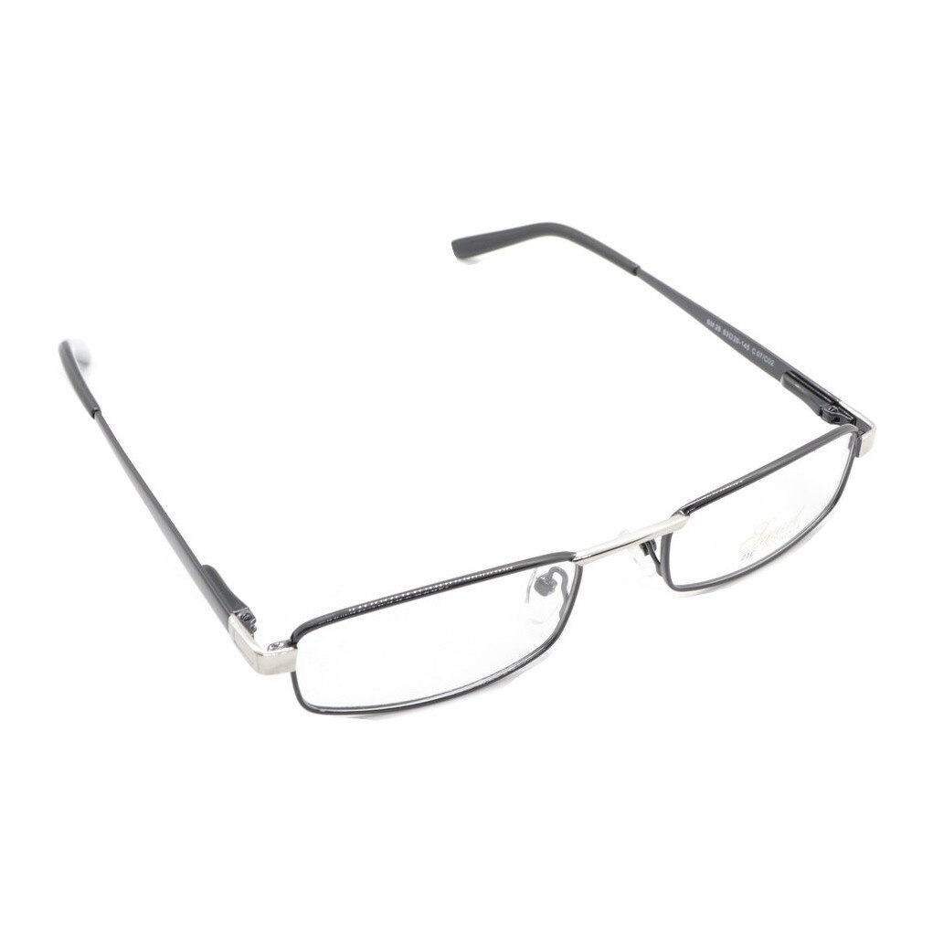 Rame ochelari de vedere, Smart, Unisex, SM26, 53mm, Negru/Argintiu