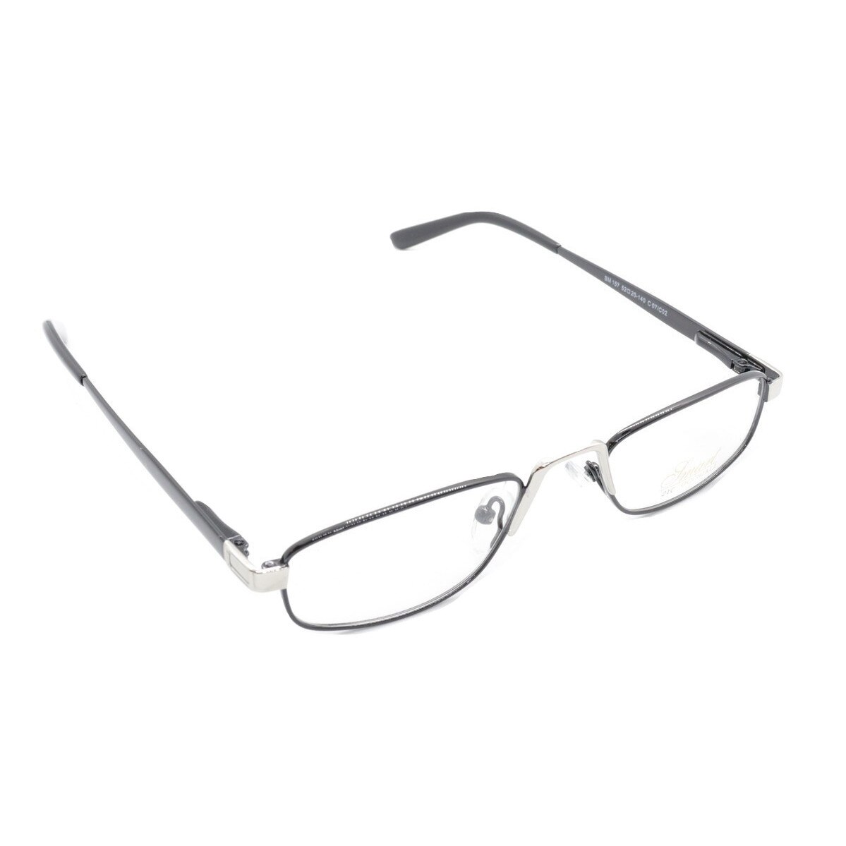 Rame ochelari de vedere, Smart, Unisex, SM157, 52mm, Negru/Argintiu