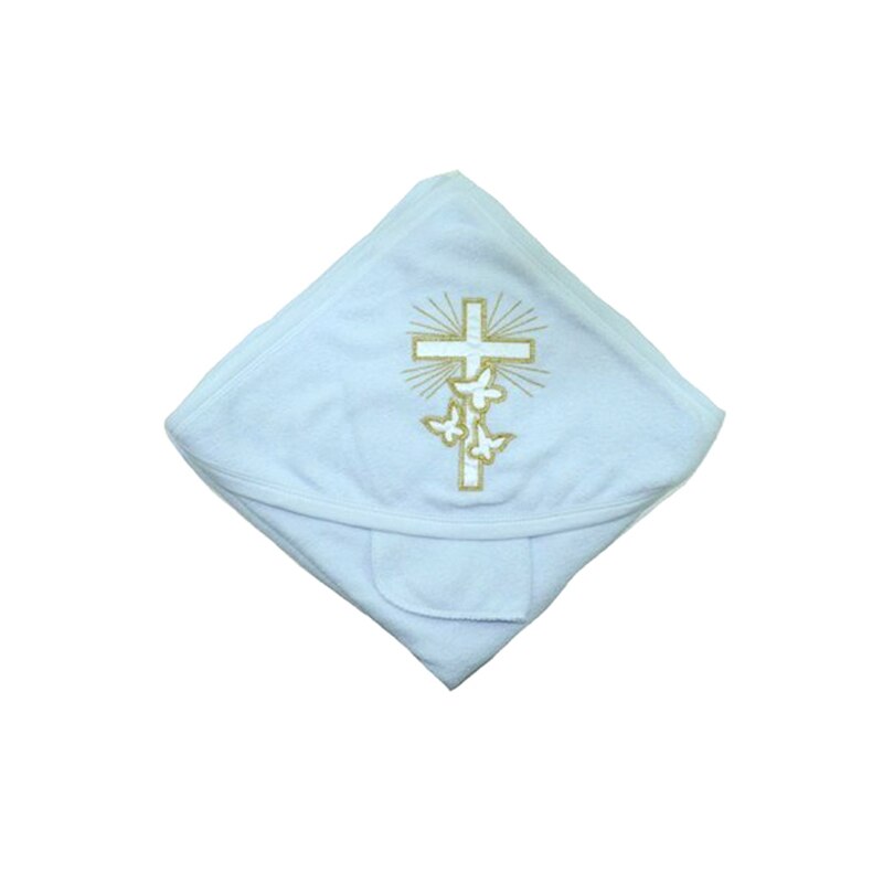 Prosop de baie cu gluga pentru bebelusi Baby Line PBL-A, Alb