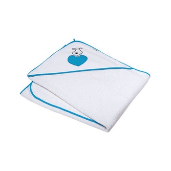 Prosop 100 x 100 cm cu gluga pentru bebelusi Ty i My PBG-A, Alb Prosop 100 x 100 cm cu gluga pentru bebelusi Ty i My PBG-A, Alb