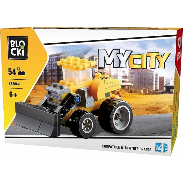 Joc constructie Blocki, Buldozer, 54 piese -MayDay