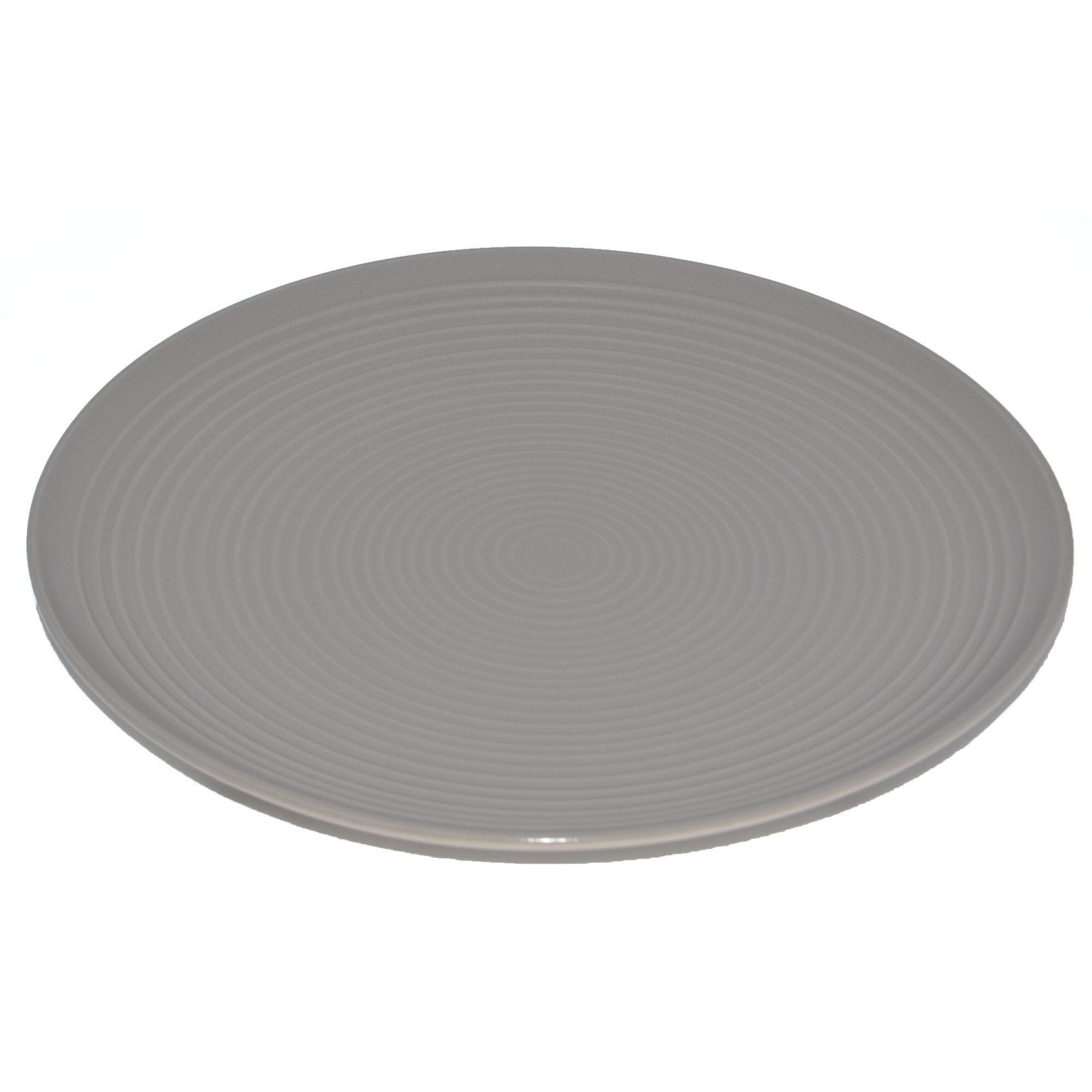 Farfurie ceramica 26cm aspect mat gri bej