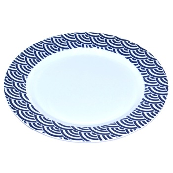 Farfurie 20cm din melamina model valuri Farfurie 20cm din melamina model valuri
