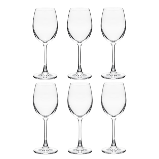 Set 6 pahare sticla vin alb OCEAN 240ml RIESLING