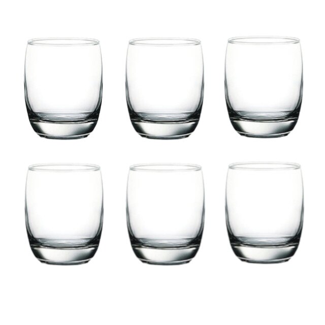 Set 6 pahare sticla OCEAN Iris Rock 320ml