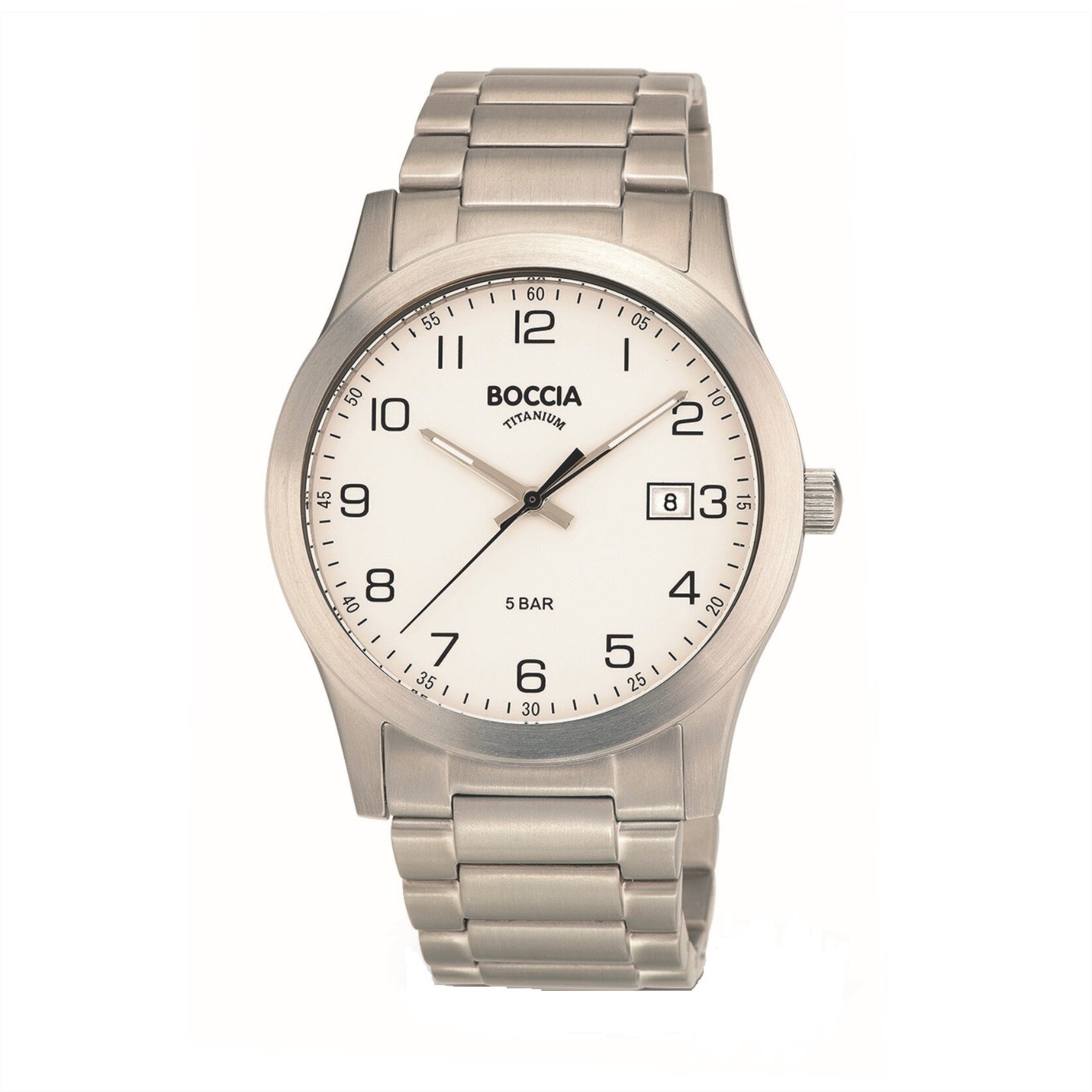 Ceas Boccia 3619-01, barbatesc, titan, carcasa de 40mm