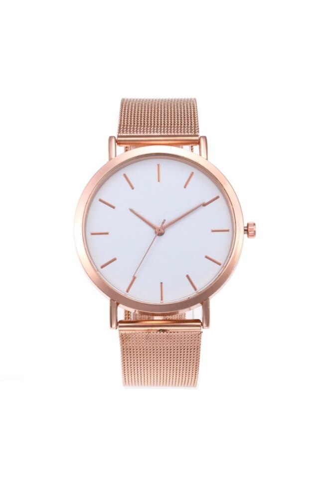 Ceas de dama Diamond, curea metalica rose din otel inoxidabil