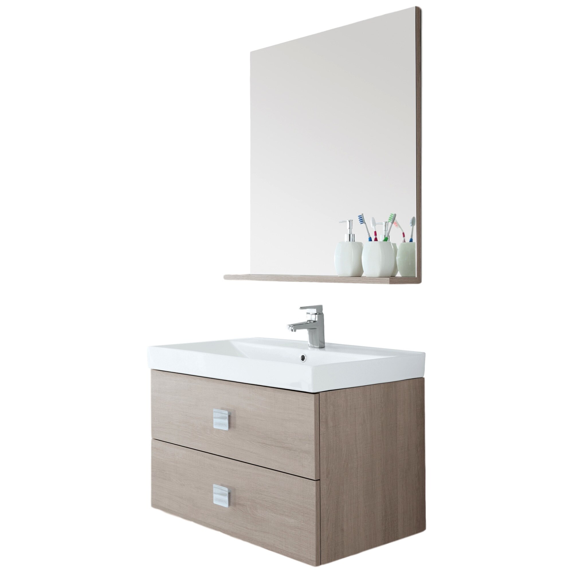 Mobilier Suspendat 75 cm Bravo melaminat 18mm stejar deschis