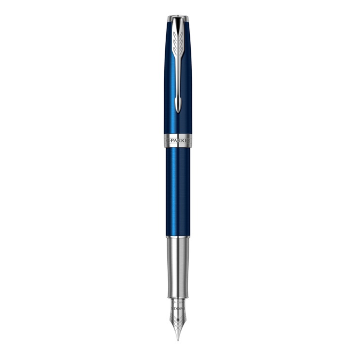 Stilou 18k Parker Sonnet Royal Blue CT, albastru