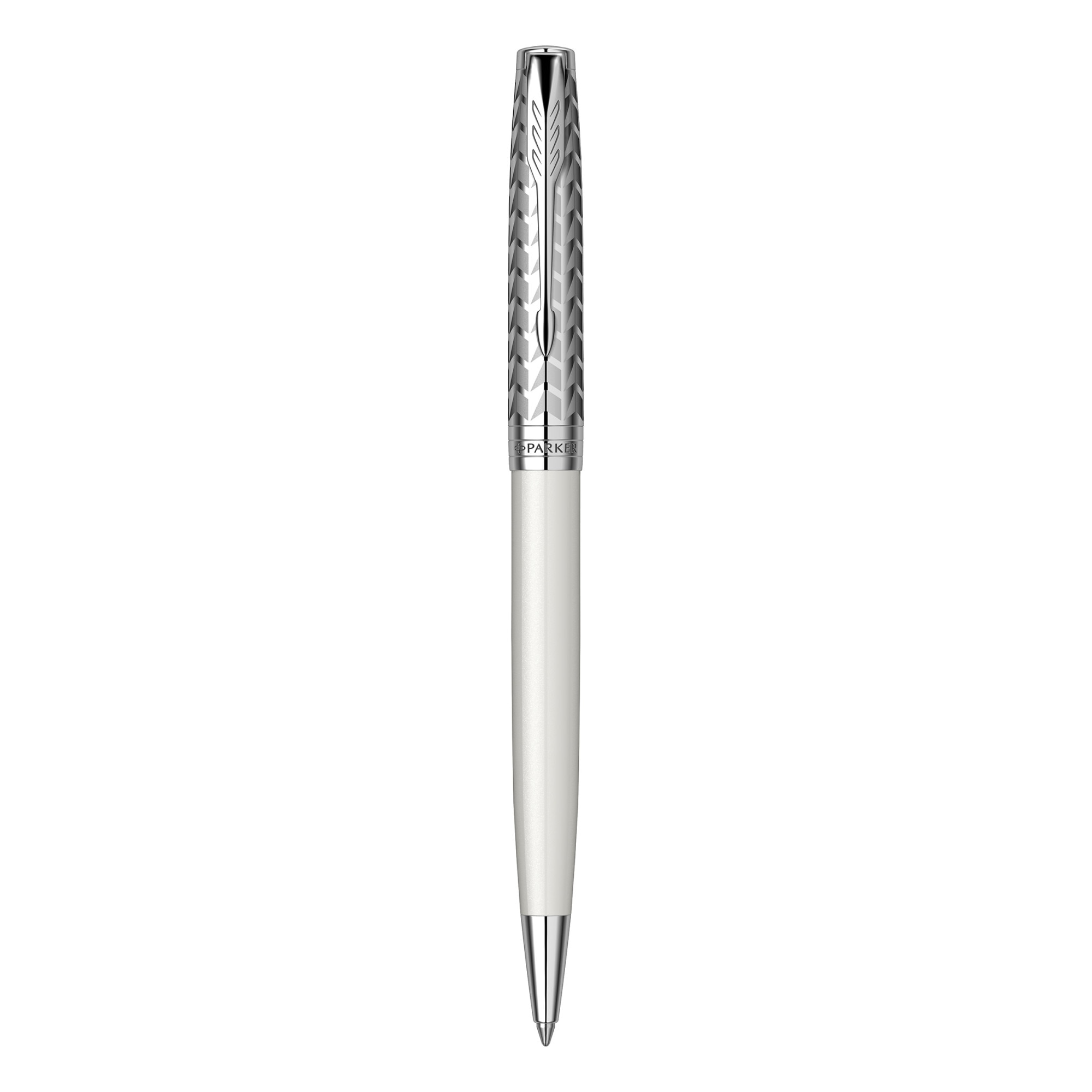Pix Parker Sonnet Royal Chiselled Metal & Pearl CT, alb