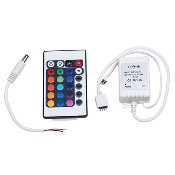 Controller cu telecomanda pentru banda LED RGB, 12-24V, max 72W Controller cu telecomanda pentru banda LED RGB, 12-24V, max 72W