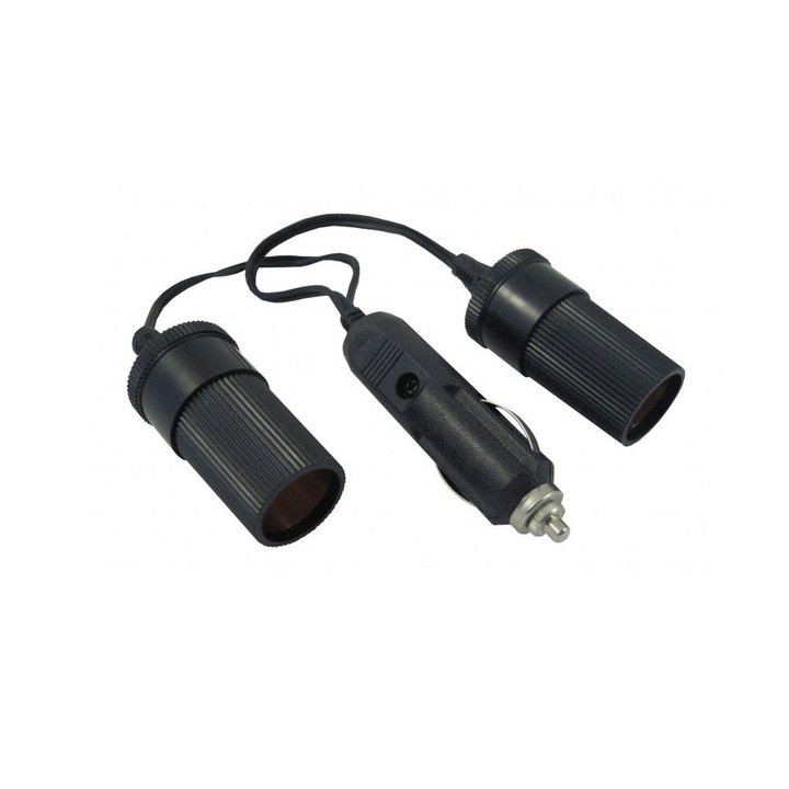 Двоен контакт за кола Amio с 2 отделни изхода 2 х 12 V/24V