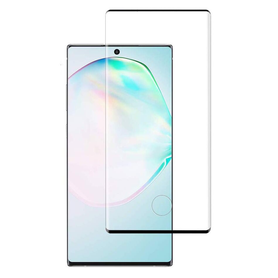 Folie sticla Samsung Galaxy Note 10 PLUS, protectie ecran tempered glass fata, 5D, acopera tot ecranul, MobileSmart©