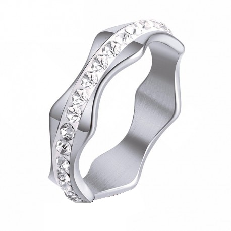 Inel dama M1, FabulousByViolet, inox - masura 8