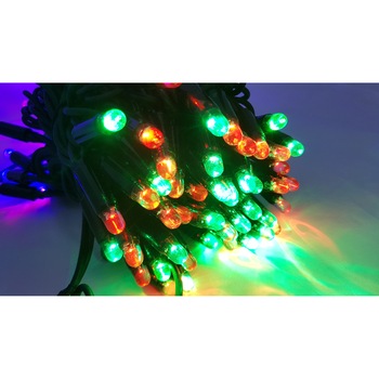 Instalatie de Craciun, 20 m, Liniara Multicolora, 200 leduri, SDX, 9114RB, fir negru / ghirlanda luminoasa Instalatie de Craciun, 20 m, Liniara Multicolora, 200 leduri, SDX, 9114RB, fir negru / ghirlanda luminoasa