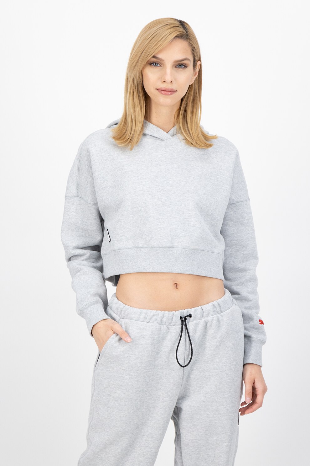 Puma, Hanorac pentru alergare si antrenament AL, Gri melange