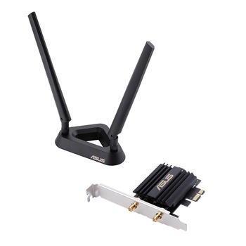 Placa de retea Asus PCE-AX58BT, AX 3000, 2.4 GHz / 5 GHz 574Mbps,Bluetooth® 5.0 Placa de retea Asus PCE-AX58BT, AX 3000, 2.4 GHz / 5 GHz 574Mbps,Bluetooth® 5.0