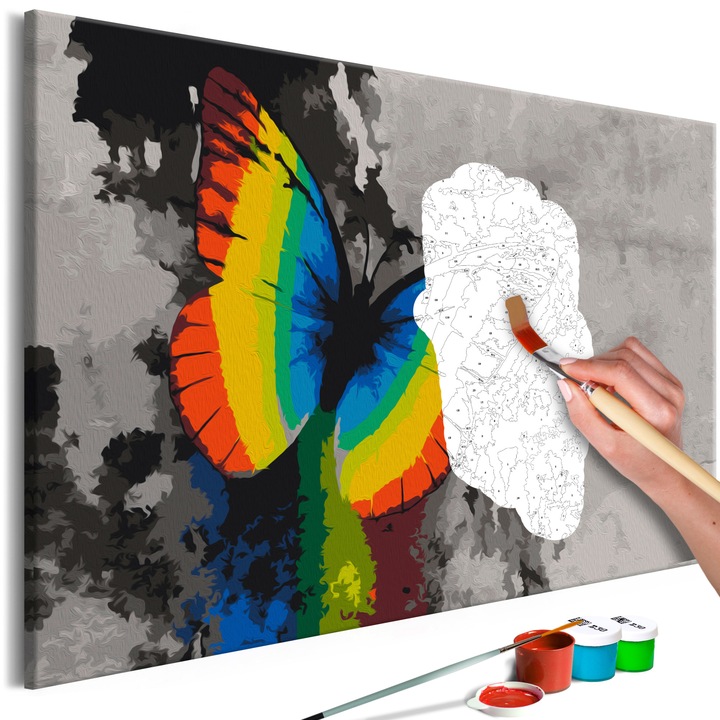 Számfestő készlet Artgeist Colourful Butterfly, 60 x 40cm