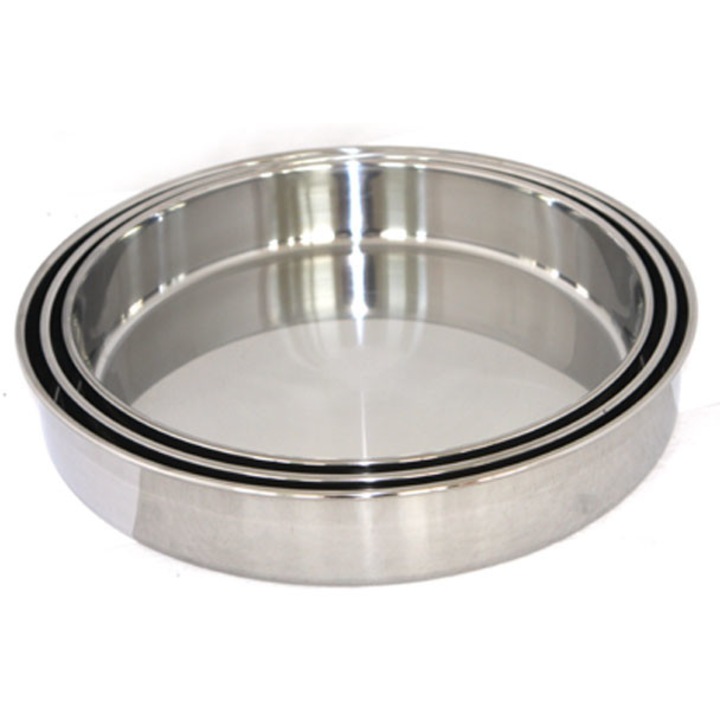 Set 3 tavi cromate RAKI pentru copt 28cm x32cm x36cm