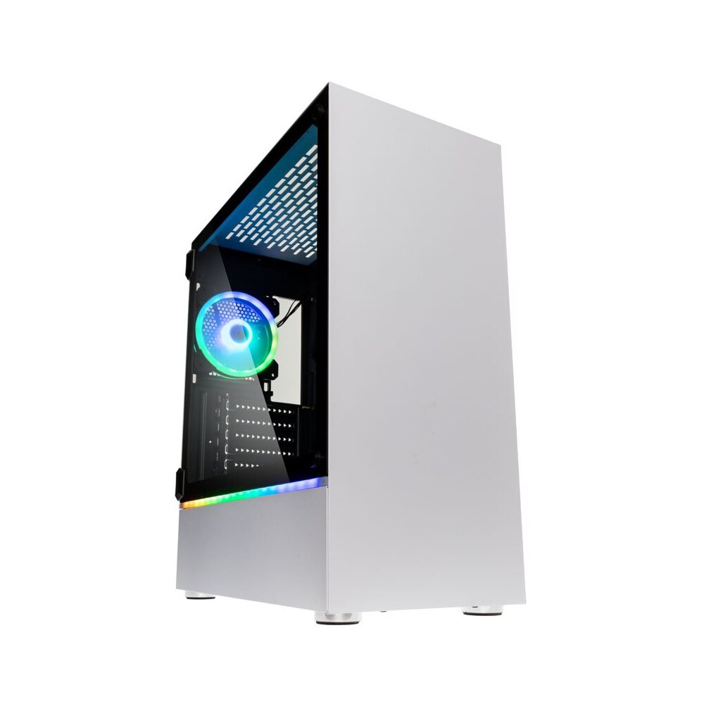 Carcasa Kolink Bastion RGB TG Mid-tower White, Alb