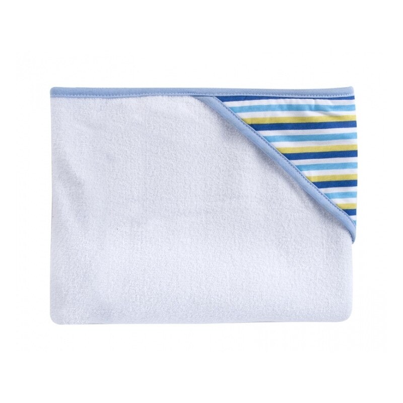 Set prosop de baie 80 x 95 cm si protectie pentru ochi si urechi Canpol Babies 26/300AL, Albastru