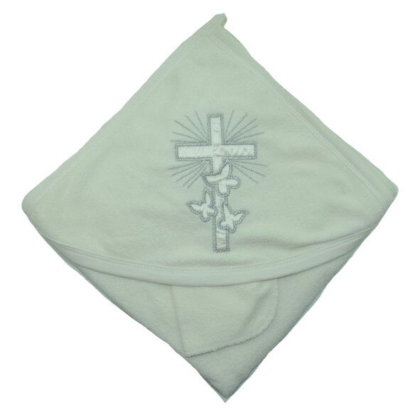 Prosop 80 x 90 cm cu gluga pentru bebelusi BABY LINE PBL1-C, Crem 90 x 80 cm