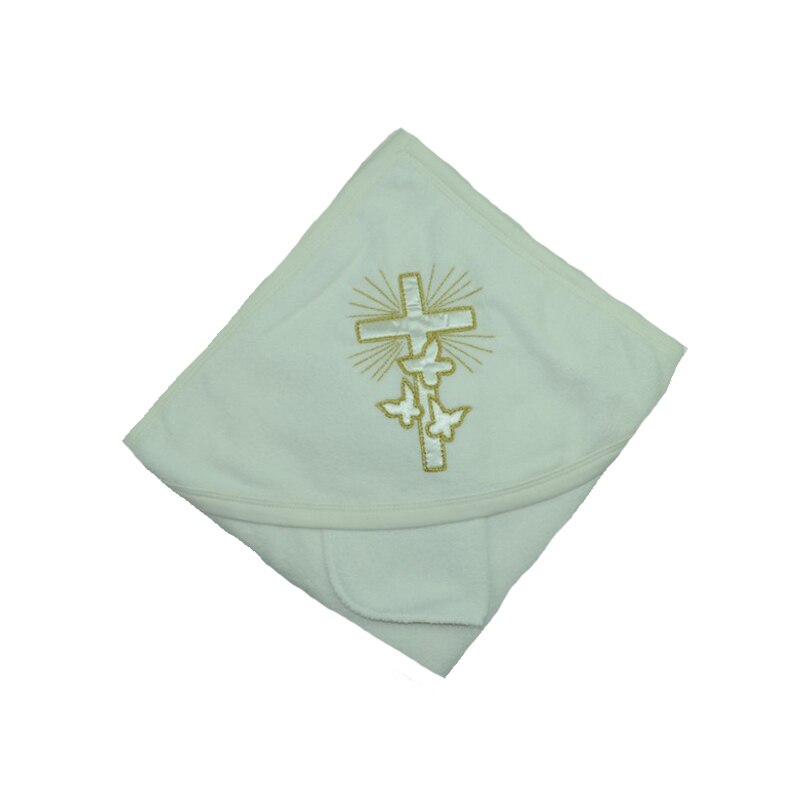 Prosop 80 x 90 cm cu gluga pentru bebelusi BABY LINE PBL-C1, Crem 90 x 80 cm