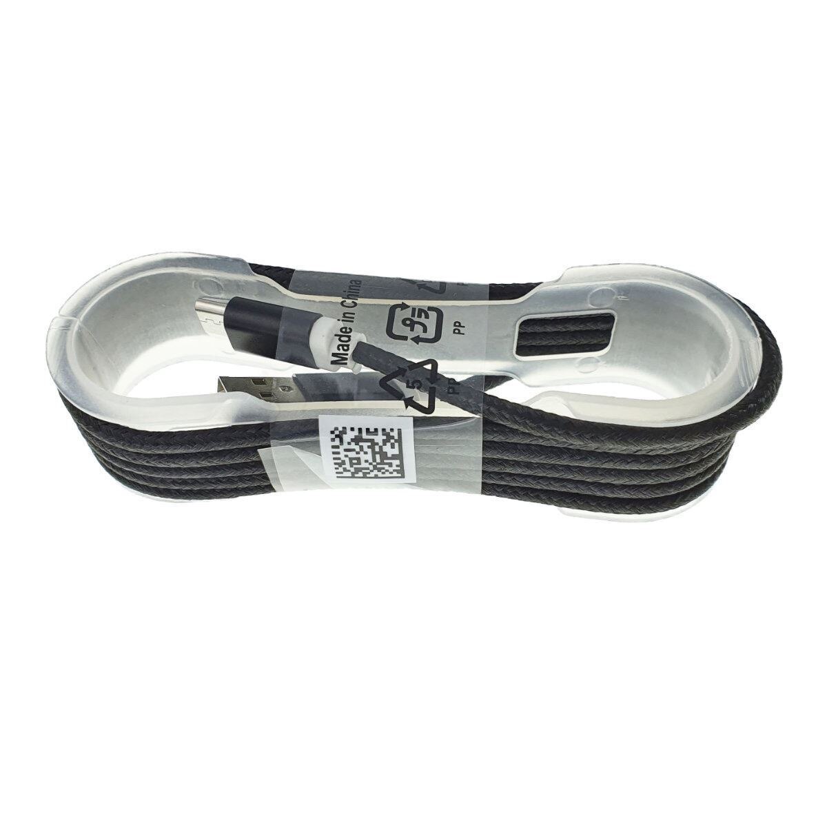 Cablu USB 2.0 la microUSB, invelis textil,130cm, negru