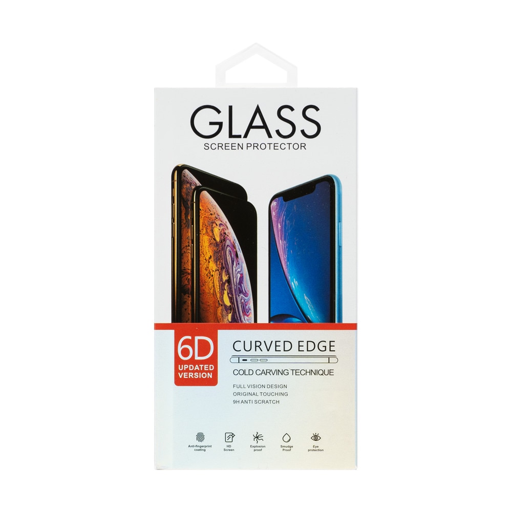 Folie de sticla compatibila cu iPhone 11, Delphi, Adeziv complet 5D, 0.3 mm, Negru