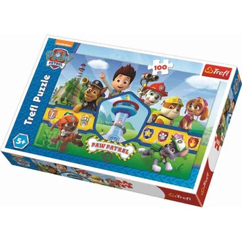 Puzzle Trefl, Eroii Paw Patrol, 100 piese Puzzle Trefl, Eroii Paw Patrol, 100 piese
