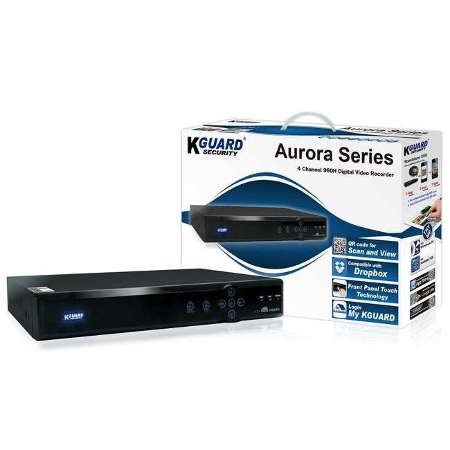 kguard security H 264 4CH DVR BR401監視 防犯カメラ 4台 HDD 1TB