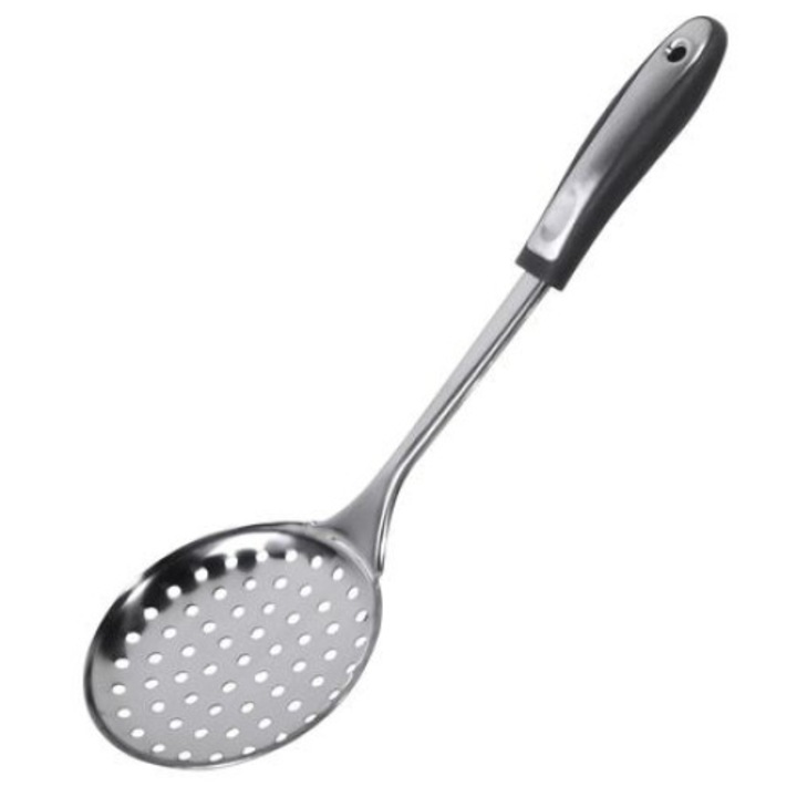 Spumiera , SellCroStore, de bucatarie, cu gauri, din metal + plastic, 35 cm