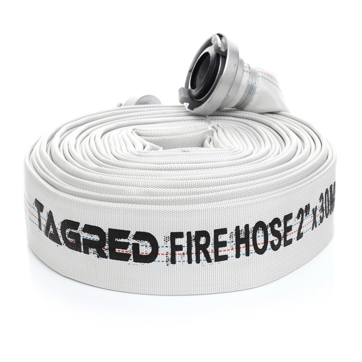 Tagred 2" víztömlő gumi béléssel, hossza 30 m, ideális merülő szivattyúhoz