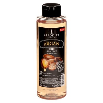 Sampon si gel de dus Cosmetica Afrodita cu ulei de Argan organic 1L Sampon si gel de dus Cosmetica Afrodita cu ulei de Argan organic 1L