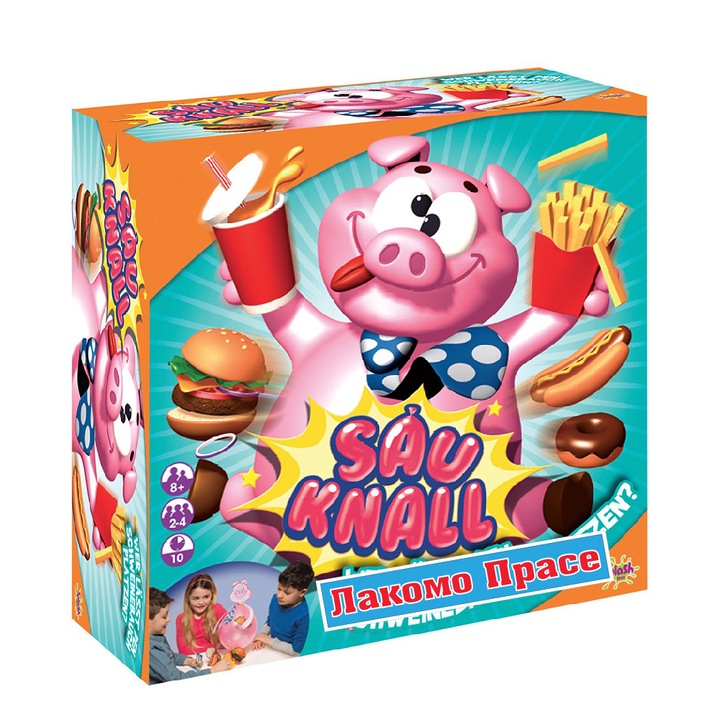 Игра Splash Toys Лакомо Прасчо 301842 3-20, за 2- 4 играча, Многоцветен