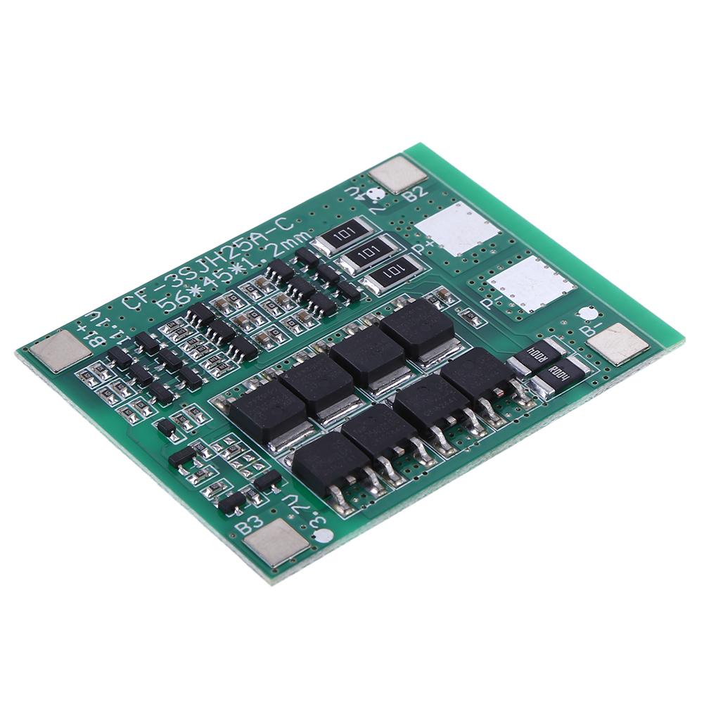 Placa de protectie pentru baterii cu litiu, 3S 25A