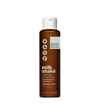 Vopsea permanenta pe baza de ulei Milk Shake Delicate 6.E, Blond Inchis Exotic Natural, 120ml Vopsea permanenta pe baza de ulei Milk Shake Delicate 6.E, Blond Inchis Exotic Natural, 120ml