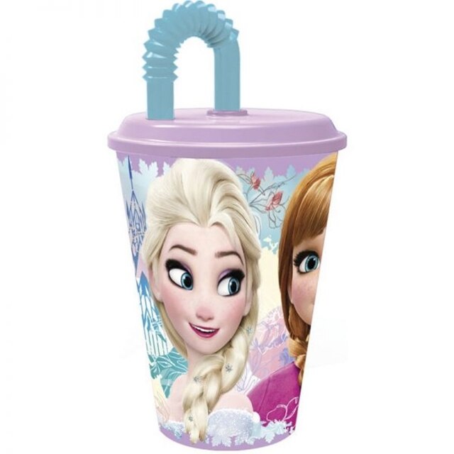 Pahar cu pai FROZEN II 430ml