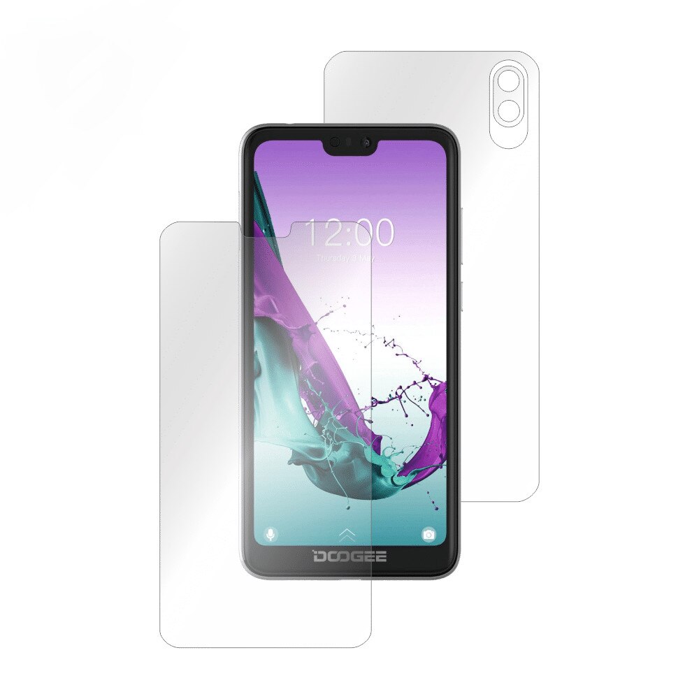 Folie Smart Protection Doogee Y7 fullbody,protectie completa ecran si spate+laterale,Smart Spray®,Smart Squeegee® si microfibra incluse