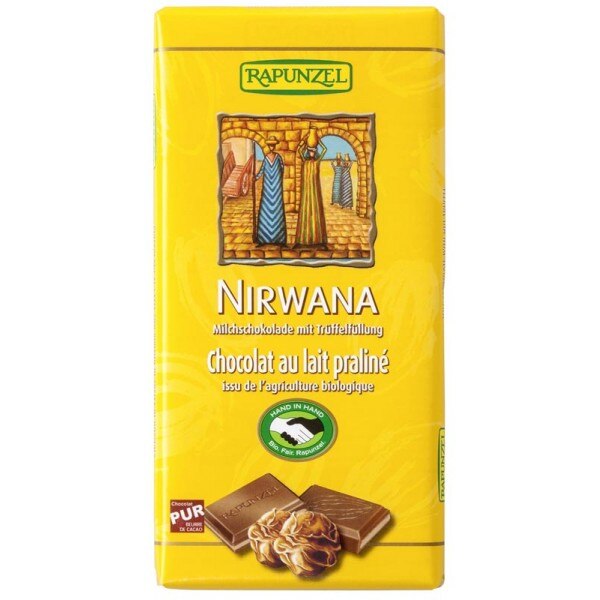 Ciocolata nirwana cu praline, Rapunzel, 100g