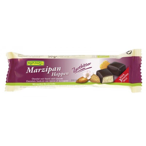 Baton martipan cu glazura amaruie , Rapunzel, 50g