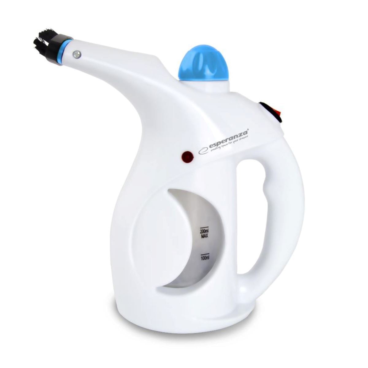 Aparat de calcat vertical cu abur 800W, Esperanza Tweed, 200ml, alb