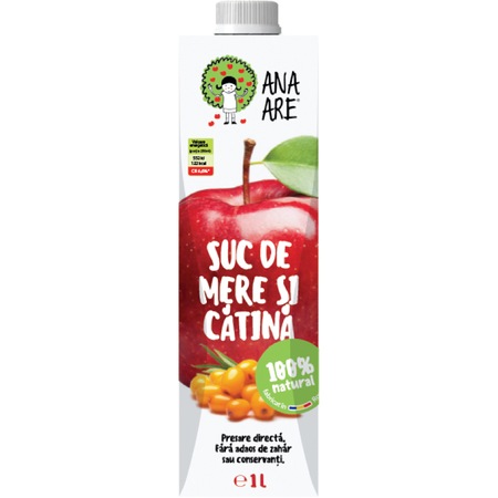 Suc De Mere Si Catina 100 Natural 1l Ana Are Emag Ro