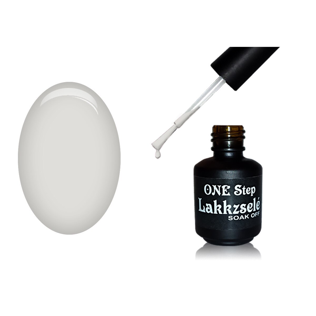 Oja semipermanenta One Step, MoonbasaNails, 342 Natural white, 5 ml