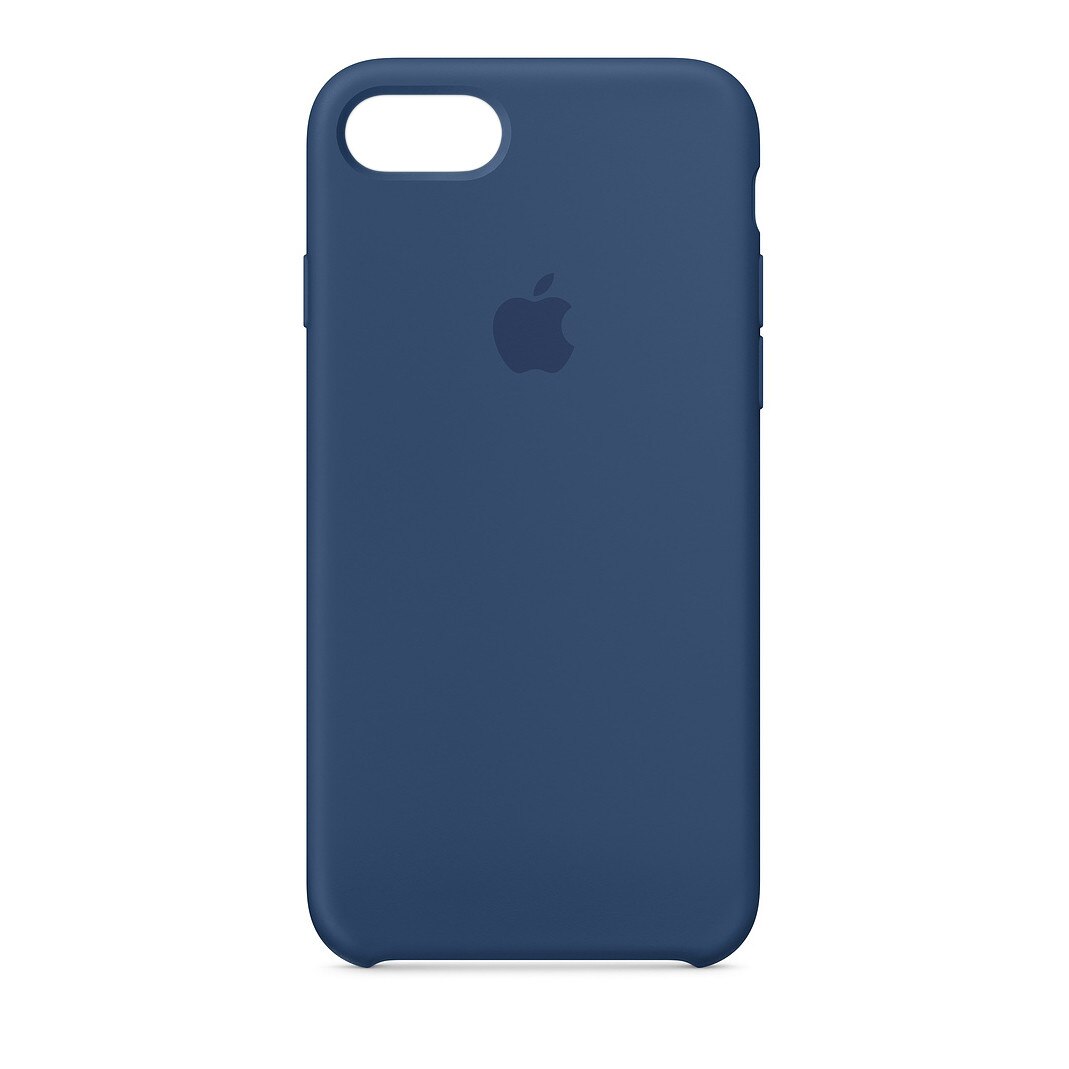 Husa de protectie din silicon pentru iPhone 7 Plus, 8 Plus - Culoare Blue Cobalt