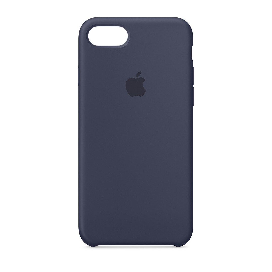 Husa de protectie din silicon pentru iPhone 7 Plus, 8 Plus - Culoare Midnight Blue